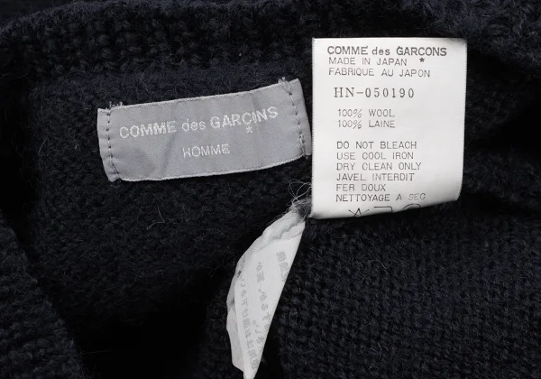 COMME des GARCONS HOMME Wool V Neck Knit Sweater K-163979_011