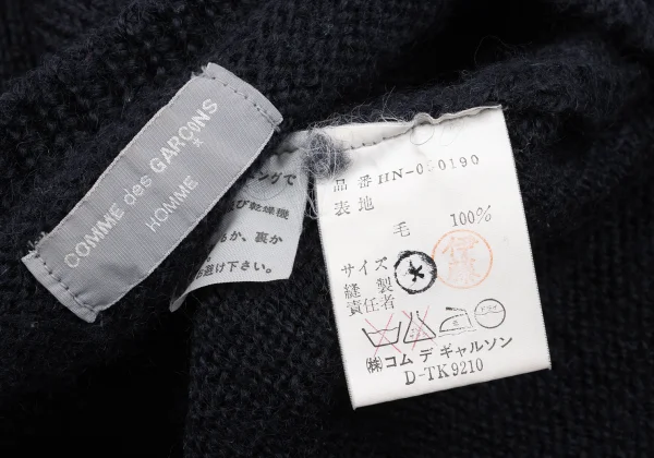 COMME des GARCONS HOMME Wool V Neck Knit Sweater K-163979_012