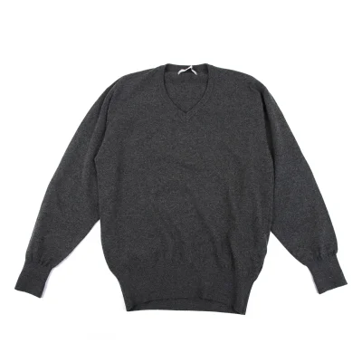 COMME des GARCONS HOMME Wool Nylon V-neck Knit Sweater