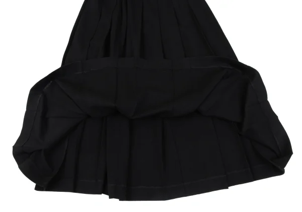 robe de chambre COMME des GARCONS Wool Pleated Knit Skirt K-163985_007