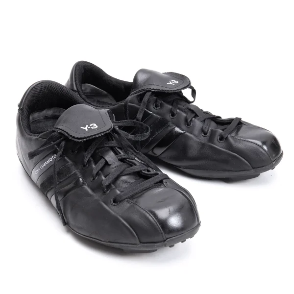 Y-3 FIELD Leather Sneakers Black US 8.5 K-163986_001