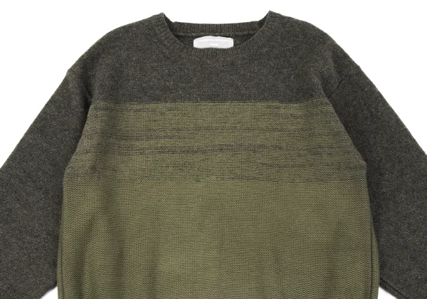 COMME des GARCONS Mixed Material Knit Sweater K-163989_002