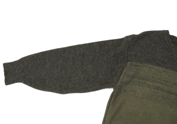 COMME des GARCONS Mixed Material Knit Sweater K-163989_004