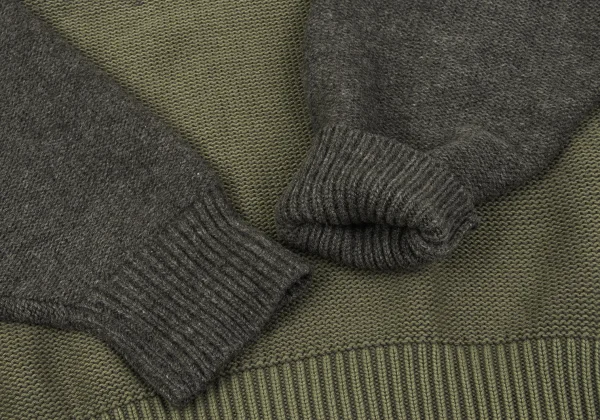 COMME des GARCONS Mixed Material Knit Sweater K-163989_005
