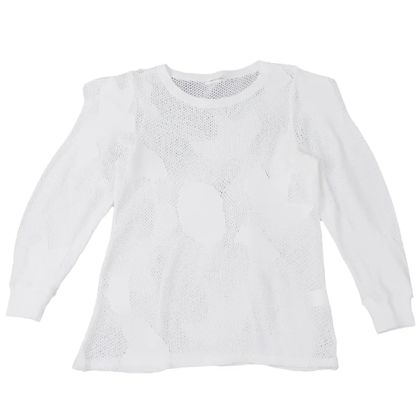 COMME des GARCONS Cotton Nylon Mesh Jacquard Knit K-163991_002