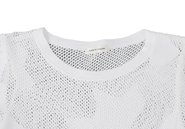 COMME des GARCONS Cotton Nylon Mesh Jacquard Knit K-163991_004