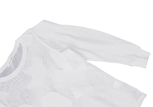COMME des GARCONS Cotton Nylon Mesh Jacquard Knit K-163991_006