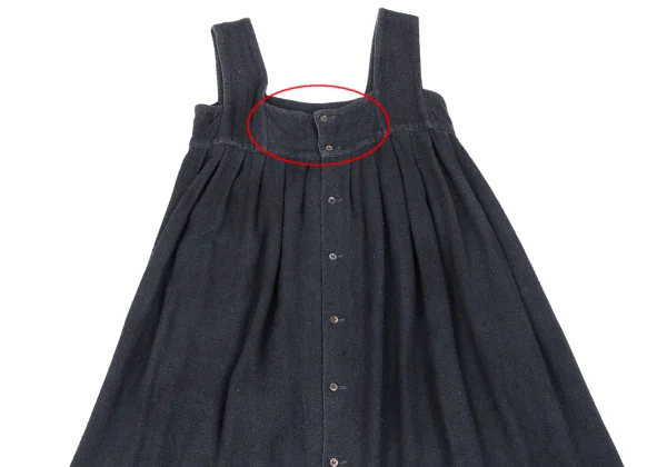 Unbranded Tuck Design Front Opening Sleeveless Dress K-163992_003