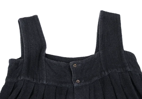 Unbranded Tuck Design Front Opening Sleeveless Dress K-163992_005