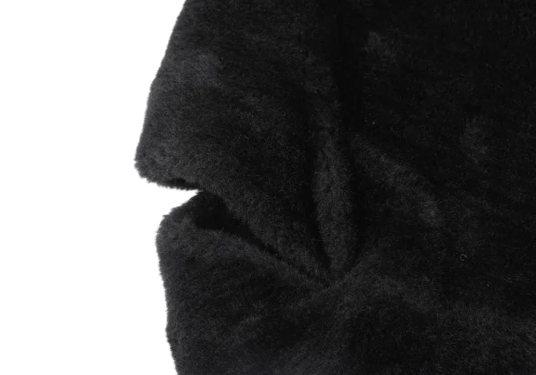 Yohji Yamamoto FEMME Faux Fur Hook Closure Cape K-163994_006