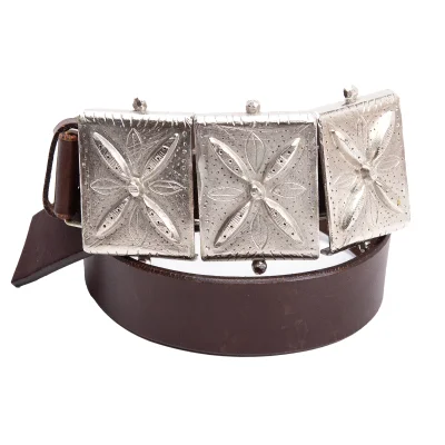 tricot COMME des GARCONS Metal Buckle Leather Belt