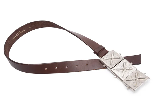 tricot COMME des GARCONS Metal Buckle Leather Belt K-163996_002