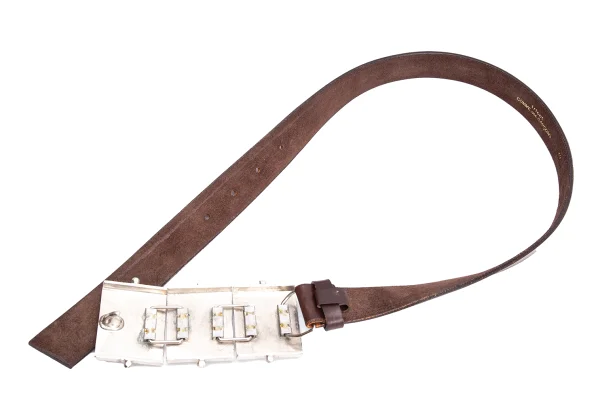 tricot COMME des GARCONS Metal Buckle Leather Belt K-163996_006
