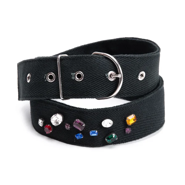 tricot COMME des GARCONS Bijou Decoration Belt Black  K-163999_001