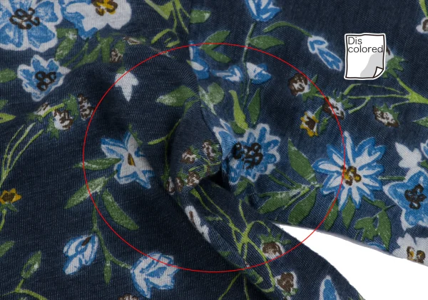 45rpm 45R Cotton Indigo Dyed Floral Print Top K-164005_004