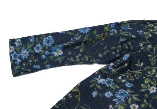 45rpm 45R Cotton Indigo Dyed Floral Print Top K-164005_007