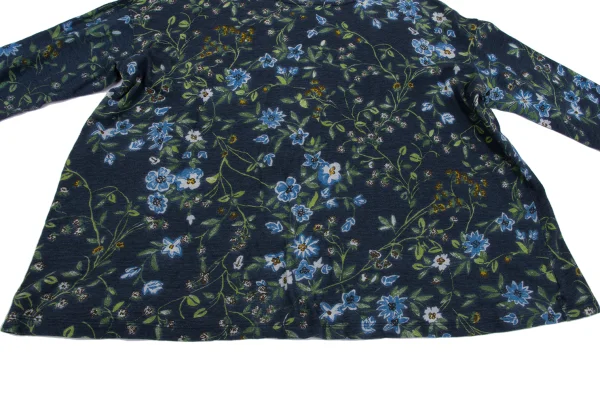 45rpm 45R Cotton Indigo Dyed Floral Print Top K-164005_009