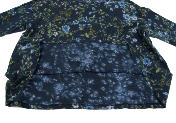 45rpm 45R Cotton Indigo Dyed Floral Print Top K-164005_010