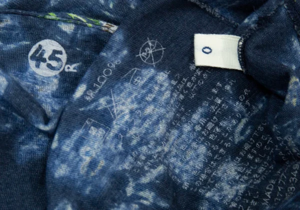 45rpm 45R Cotton Indigo Dyed Floral Print Top K-164005_014