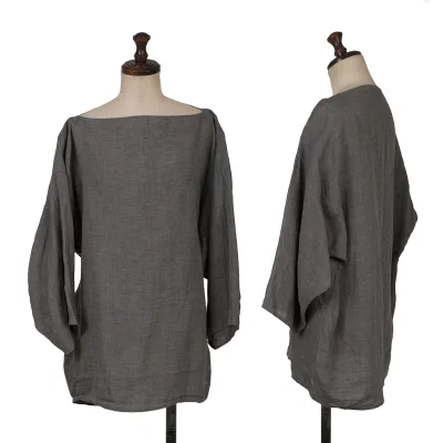 45rpm 45R Linen Boat Neck Pullover Blouse