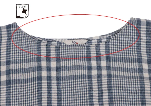 45rpm 45R Linen Check Pullover Blouse K-164007_004