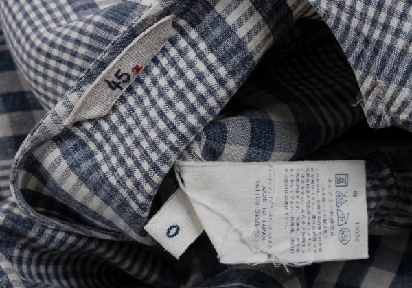 45rpm 45R Linen Check Pullover Blouse K-164007_013