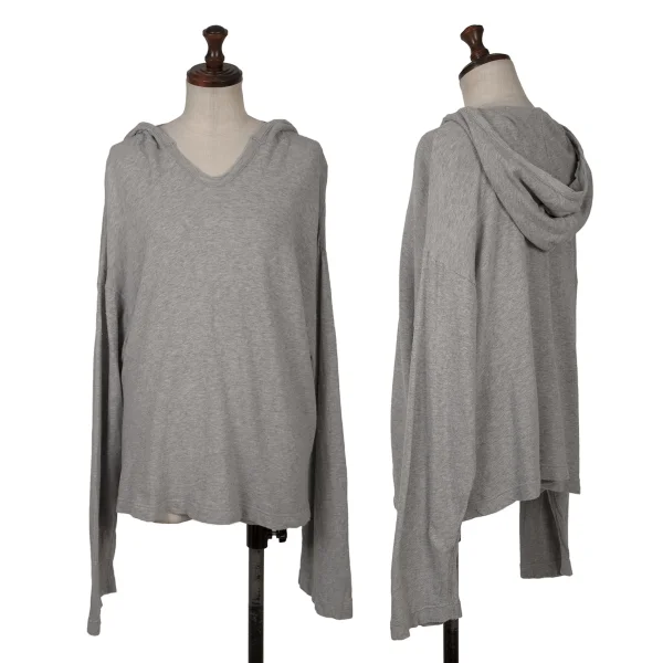 45rpm 45R Cotton Hooded Top Grey 2 K-164008_001