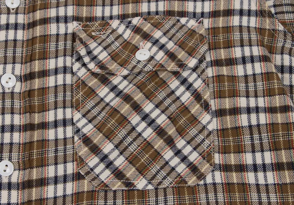 45rpm 45R Cotton Switching Sleeve Design Flap Pocket Shirt K-164011_005