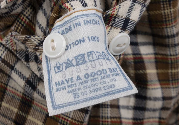 45rpm 45R Cotton Switching Sleeve Design Flap Pocket Shirt K-164011_013