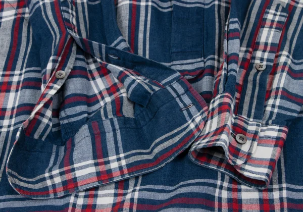 45rpm 45R Cotton Check Pullover Shirt Tunic K-164013_010