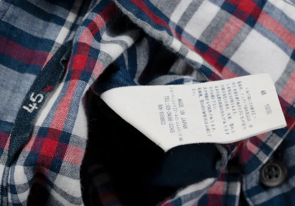 45rpm 45R Cotton Check Pullover Shirt Tunic K-164013_020