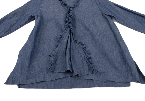 45rpm 45R Cotton Linen Zigzag Embroidery Design Blouse K-164014_007