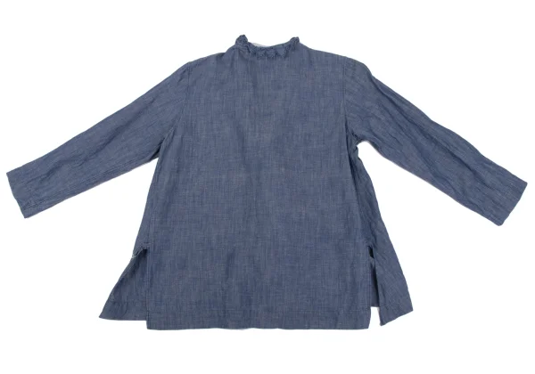 45rpm 45R Cotton Linen Zigzag Embroidery Design Blouse K-164014_011