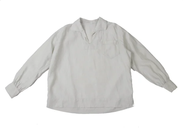 45rpm 45R Linen Patch Pocket Skipper Shirt K-164015_002