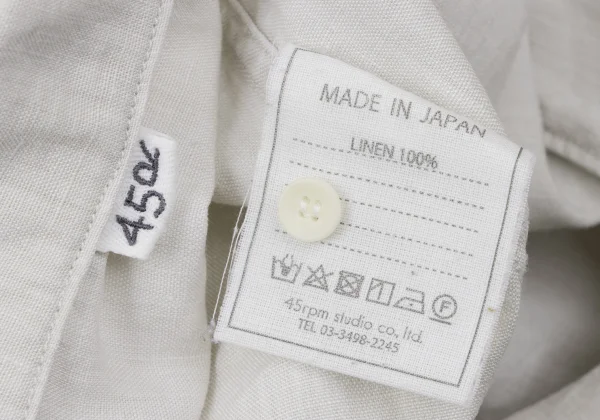 45rpm 45R Linen Patch Pocket Skipper Shirt K-164015_018