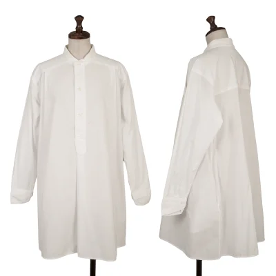 45rpm 45R Cotton Pullover Band Collar Shirt