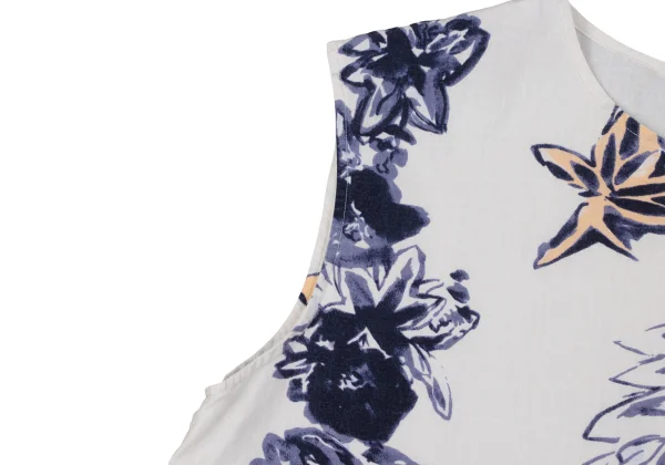 45rpm 45R Linen Floral Dyed Print Sleeveless Top K-164019_005