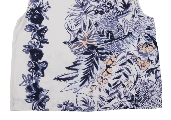 45rpm 45R Linen Floral Dyed Print Sleeveless Top K-164019_007