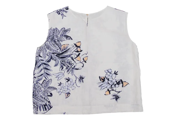 45rpm 45R Linen Floral Dyed Print Sleeveless Top K-164019_011