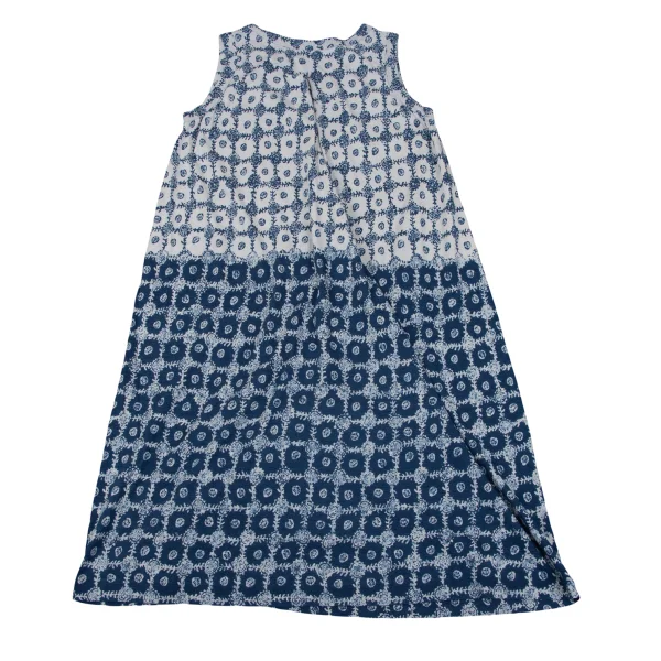 45rpm 45R Indigo Dyed Cotton Sleeveless Dress K-164022_010