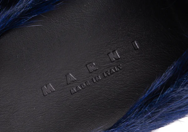 MARNI Fussbett Calf Hair Clogs K-164024_013