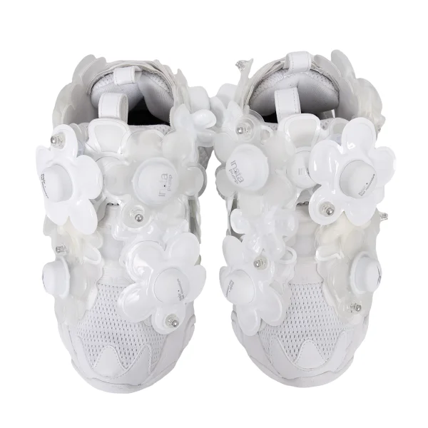ノアール ケイ ニノミヤ×リーボックnoir kei ninomiya×Reebok INSTAPUMP FURY Kumo フラワー装飾スニーカー 白23.5 K-164025_002