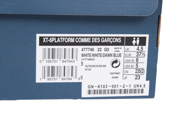 COMME des GARCONS x SALOMON XT-6 PLATFORM Sneakers K-164028_012