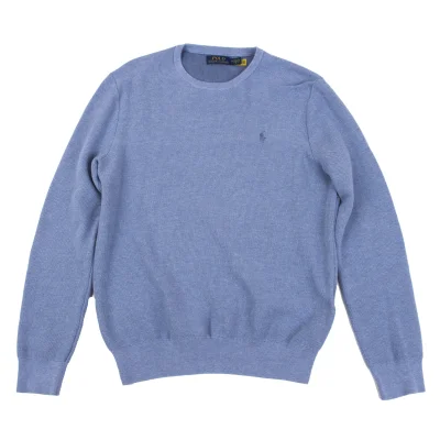 Ralph Lauren Cotton Pony Embroidered Knit Top