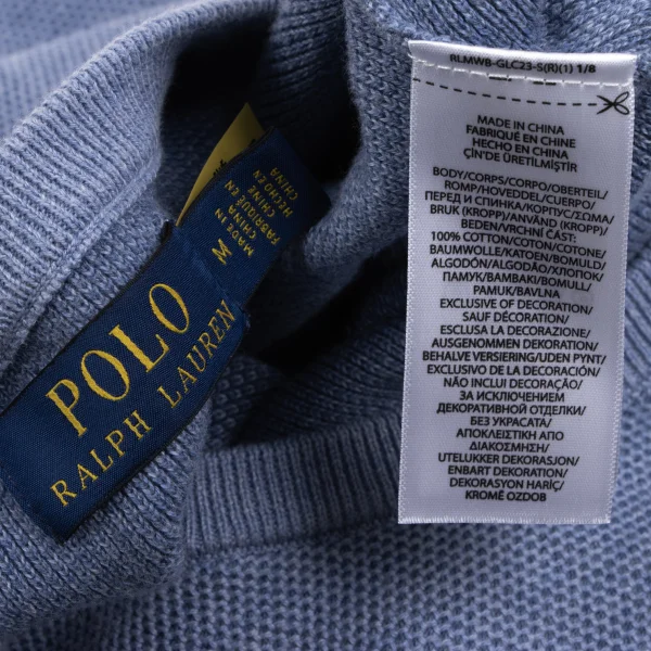 Ralph Lauren Cotton Pony Embroidered Knit Top K-164031_011