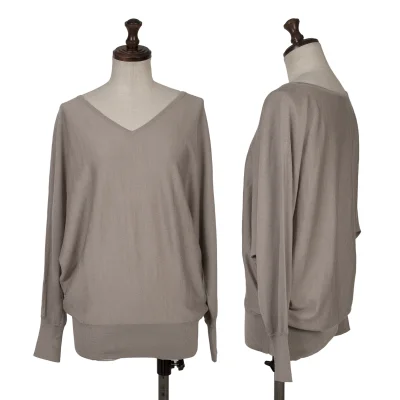 UNITED ARROWS Wool Silk Dolman Sleeve Knit Sweater