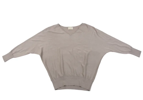 UNITED ARROWS Wool Silk Dolman Sleeve Knit Sweater K-164032_002