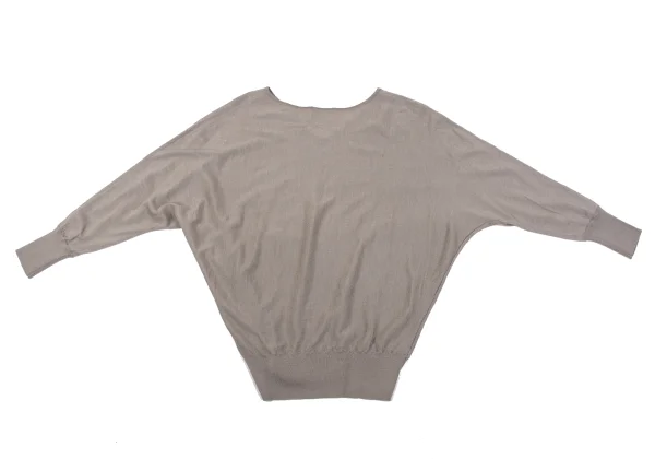 UNITED ARROWS Wool Silk Dolman Sleeve Knit Sweater K-164032_009