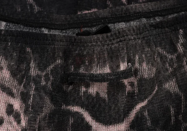 Jean Paul GAULTIER Taped Graphic Print Mesh Skirt K-164036_013