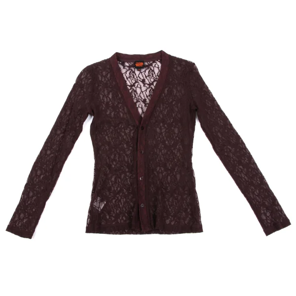 Jean Paul GAULTIER Lace Mesh Cardigan K-164038_002